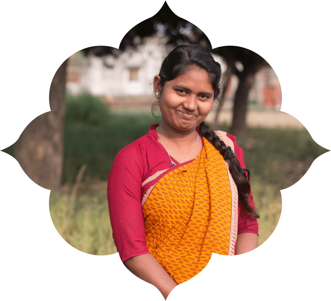 Unsere Kollegin Suman Bharti aus der Gratitude Factory in Varanasi.