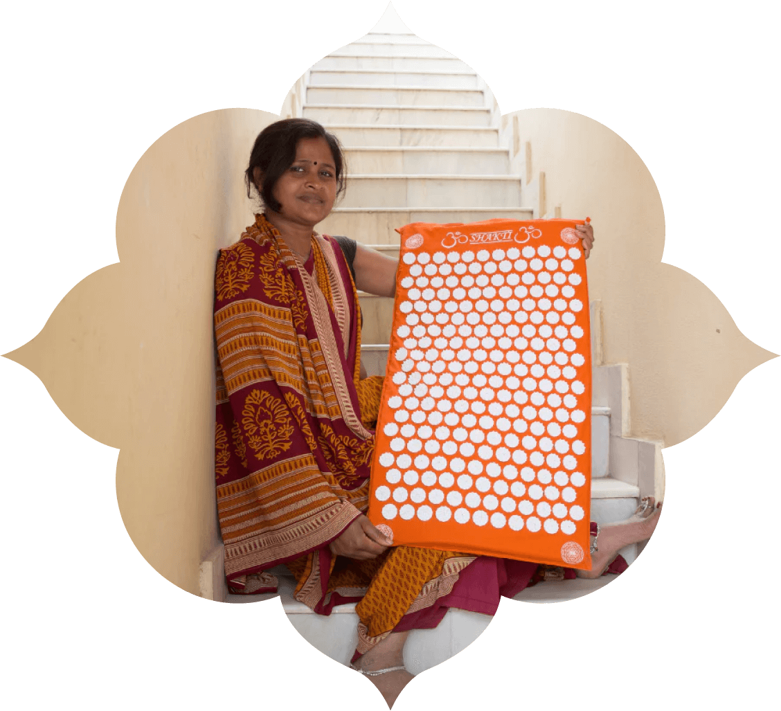 Unsere Kollegin Geeta Devi aus der Gratitude Factory in Varanasi.
