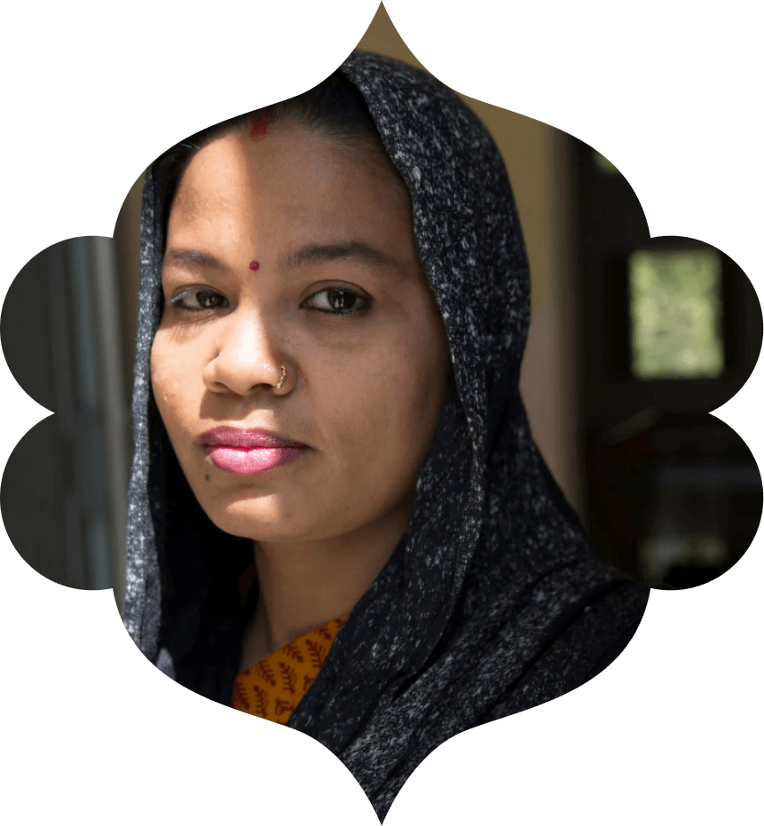 Unsere Kollegin Tamanna Hashmi aus der Gratitude Factory in Varanasi.