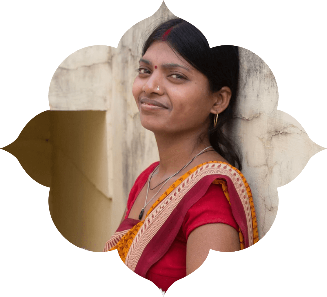 Unsere Kollegin Sarita Verma aus der Gratitude Factory in Varanasi.