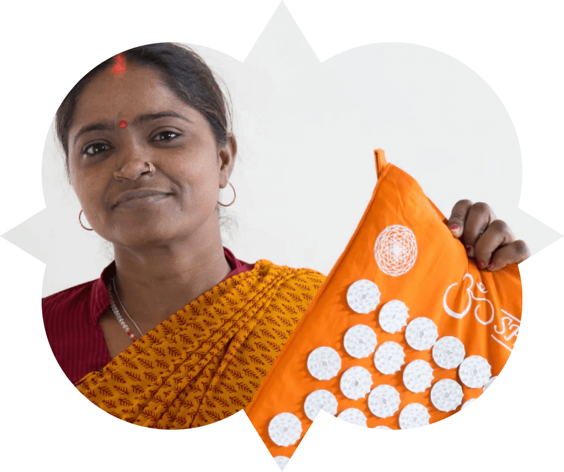 Unsere Kollegin Anita Gond aus der Gratitude Factory in Varanasi.