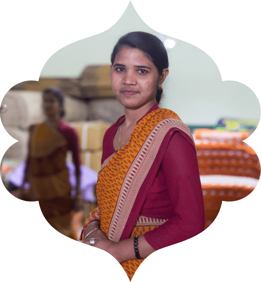 Unsere Kollegin Neetu Yadav aus der Gratitude Factory in Varanasi.