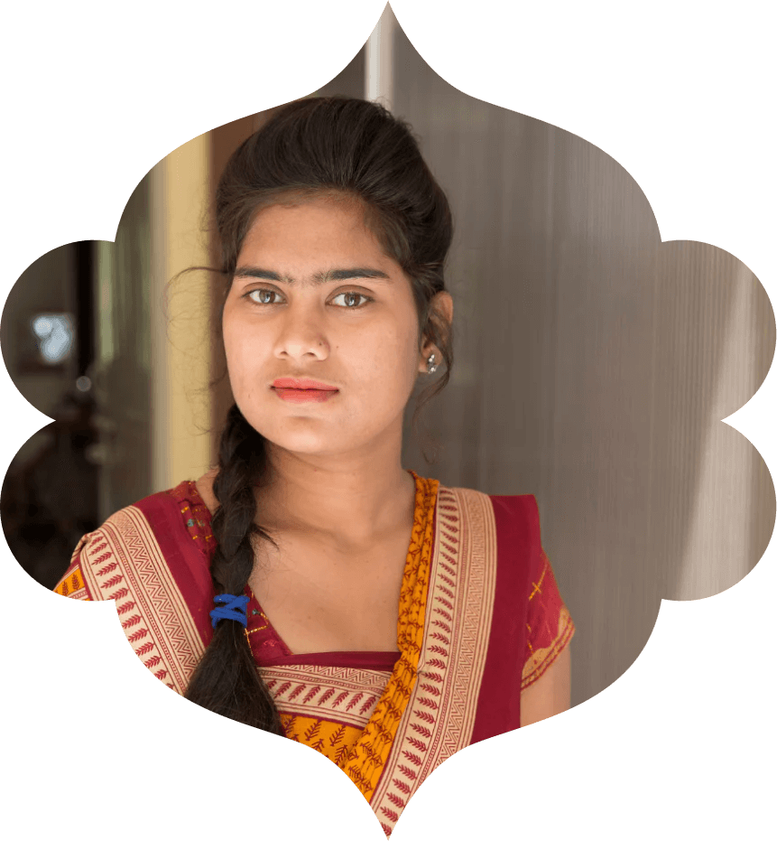 Unsere Kollegin Kanchan Patel aus der Gratitude Factory in Varanasi.