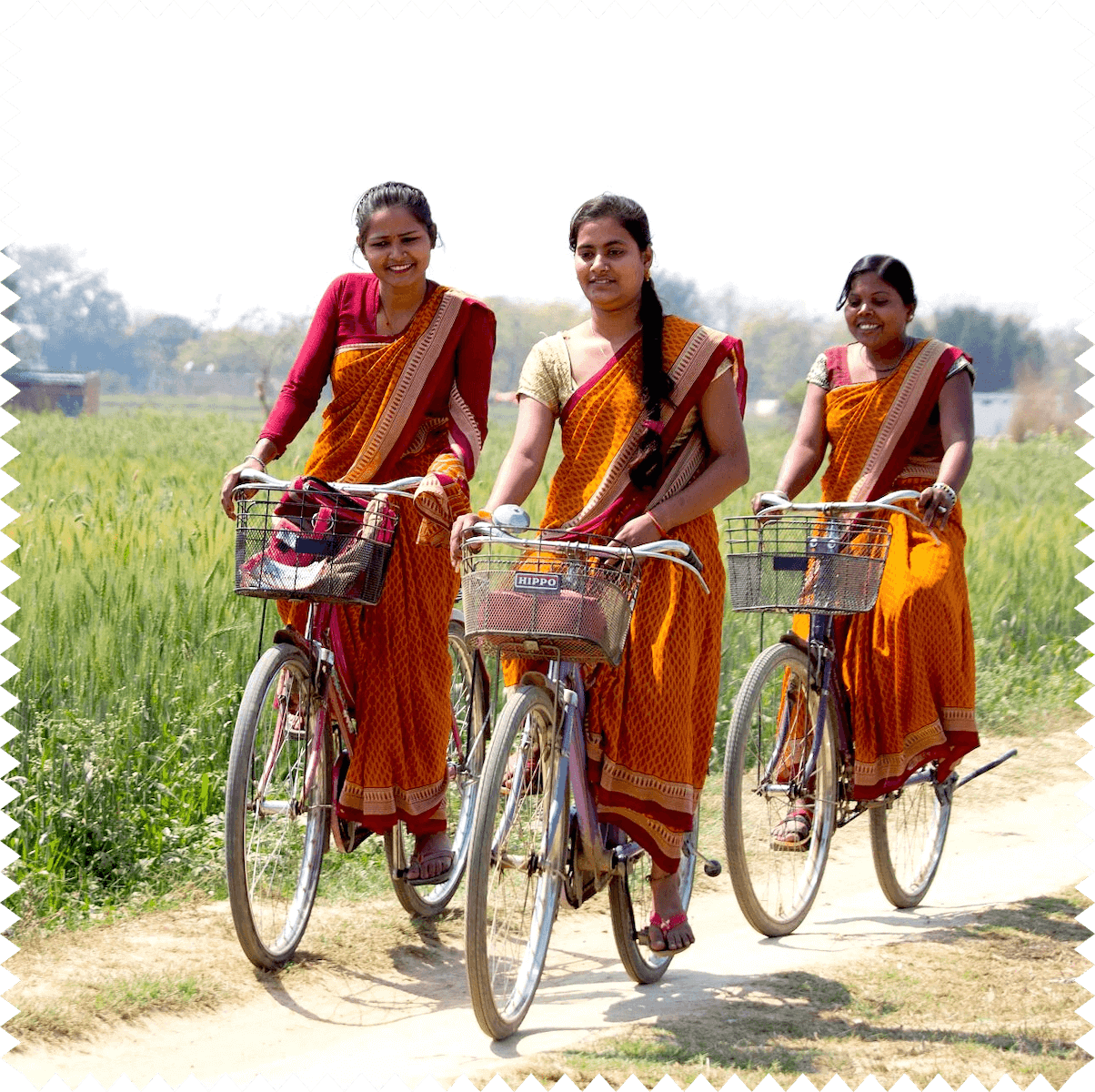 Unsere Kolleginnen der Gratitude Factory in Varanasi.