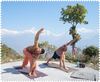 Unsere beiden Co-Founder Stephanos und Glynn beim Yoga.